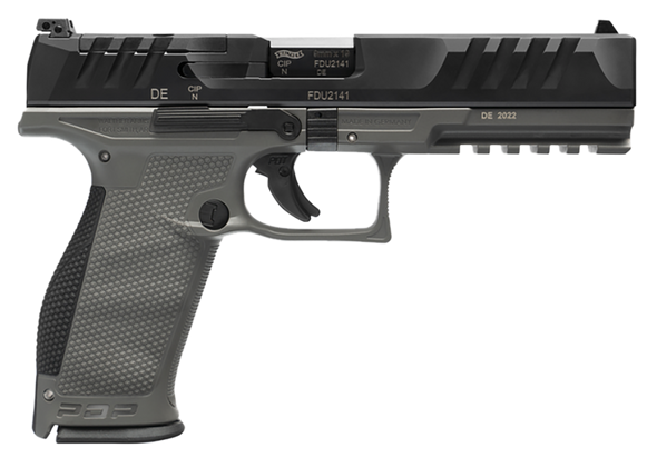 Walther Arms 2858401 PDP Optic Ready 9mm Luger 5" 18+1 Black Steel Slide Performance Duty Textured  Polymer Grip (Full Size) - 141062