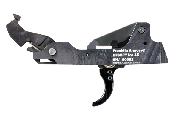 Franklin Armory 0350002BLK  Binary 9mm Black Curved Trigger Fits AK Platform - 176913
