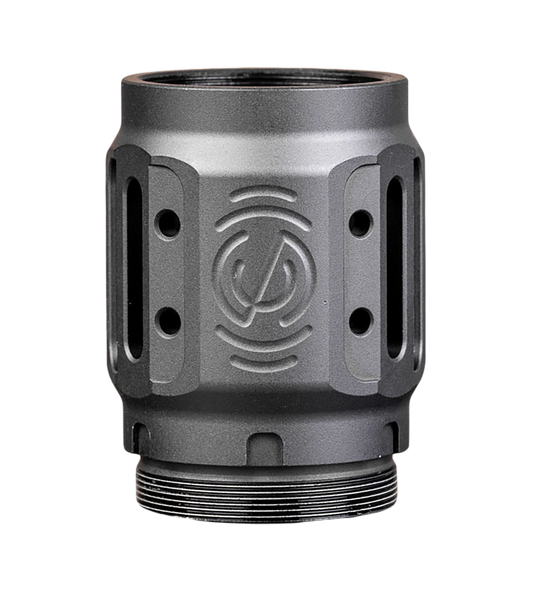 SilencerCo AC5451 Charlie MAAD Brake 2.0 Black Anodized Aluminum 2.23" OAL 1.68" Diameter - 180488