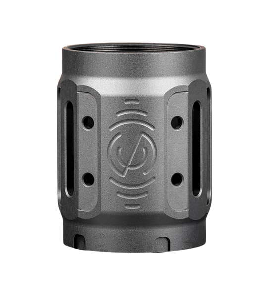 SilencerCo AC5449 Bravo MAAD Brake 2.0 Black Anodized Aluminum 2.11" OAL 1.68" Diameter - 180487
