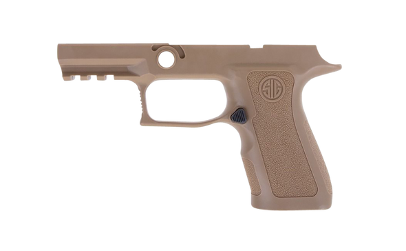 Sig Sauer GRIPMODXC943SMCOY P320 Grip Module X-Series Compact (Small Size Module), 9mm Luger/40 S&W/357 Sig, Coyote Polymer, Fits Sig P320 (3.60" & 3.90") - 157395