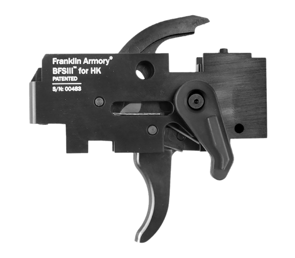 Franklin Armory 0550000BLK Binary  Black Curved Trigger Fits HK 91/93 Ambidextrous - 176908