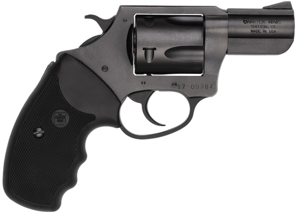 Charter Arms 13520 Mag Pug  Large 357 Mag, 5 Shot 2.20" Black Ported Steel Barrel, Black Steel Cylinder & Frame w/Black Finger Grooved Rubber Grip - 38020