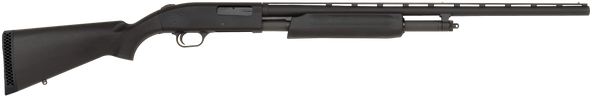 Mossberg 56436 500 All Purpose Full Size 20 Gauge Pump 3" 5+1 26" Matte Blued Vent Rib Barrel, Matte Blued Integral Scope Mount Steel Receiver, Fixed Black Synthetic Stock, Right Hand, Accu-Set Chokes - 46980
