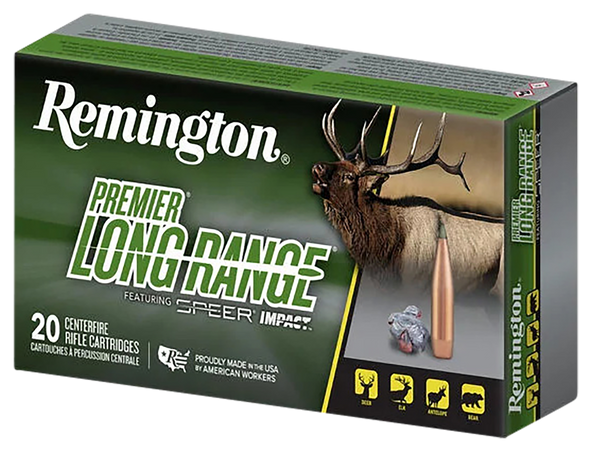 Remington Ammunition R21343 Premier Long Range 7mmRemMag 175gr Speer Impact 20 Per Box/10 Case - 150631