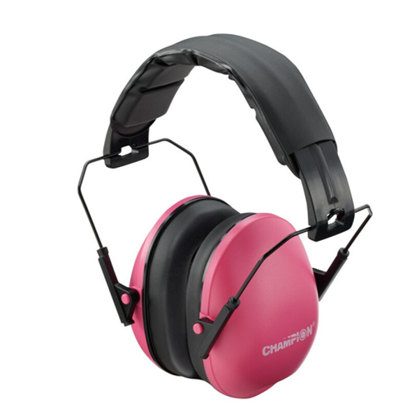 Champion Targets 40972 Slim Fit Passive Earmuffs, 21dB Noise Reduction Rating, Pink - CHT-40972