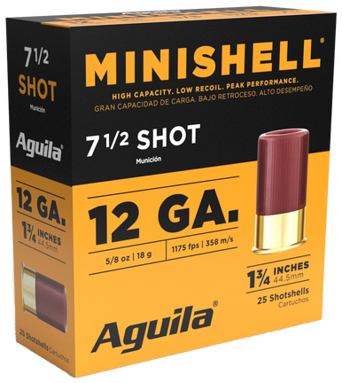 Aguila Minishell, Aguila 1c128968      12ga Mini 1.75 8sht 5/8 20/25