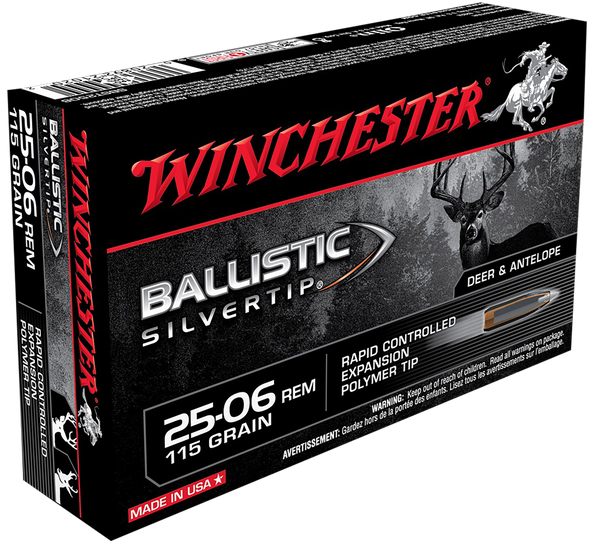 Winchester Ammo Ballistic Silvertip, Win Sbst2506        2506    115 Blst         20/10