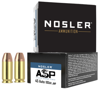 Nosler Assured Stopping Power, Nos 51278          45acp  185 Jhp            20/20