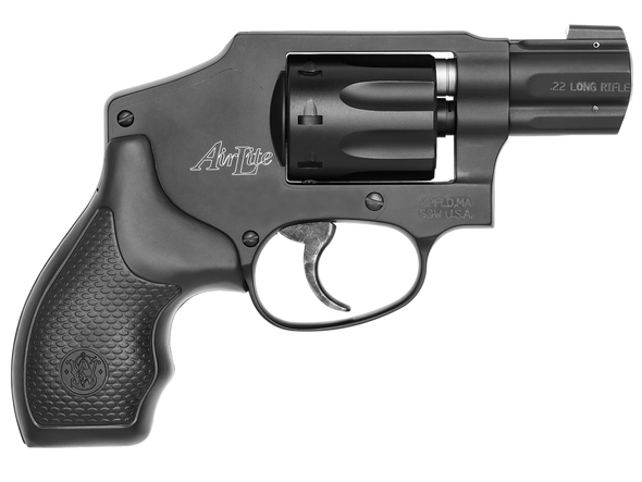 Smith & Wesson 103043 Model 43 Classic 22 LR 8 Shot 1.88" Black Stainless Steel Barrel, Black Aluminum  Cylinder & J-Frame, Snag-free Internal Hammer, No Lock - 61748