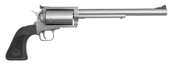 Magnum Research BFR460SW10 BFR Long Cylinder Large Frame 460 S&W Mag 5 Shot, 10" Brushed Stainless Steel Barrel, Cylinder & Frame, Black Rubber Grip, Exposed Hammer - 42742