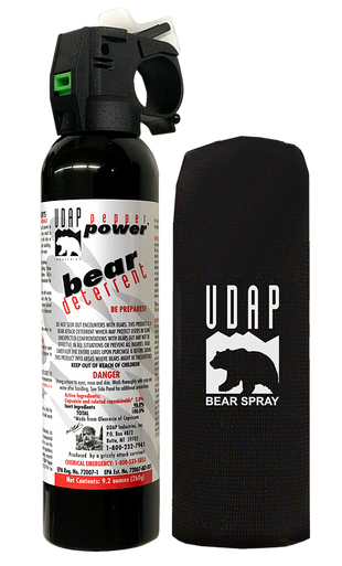 Udap Magnum Bear Spray, Udap 15hp    Magnum Bear 260g Hip Hlstr