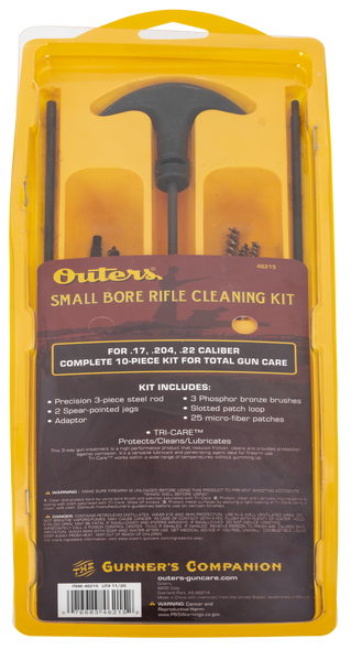 Outers 46215 Brass Rod Rifle Kit Small Bore Rifle 17/204/22 Caliber 9 Pieces - 132698