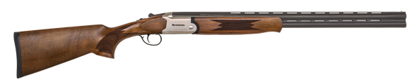 Mossberg 75475 Silver Reserve  Full Size 20 Gauge Break Open 3" 2rd 26" Matte Blued Over/Under Vent Rib Barrel, Satin Silver Stainless Steel Engraved Receiver, Fixed Black Walnut Stock, Right Hand - 141368