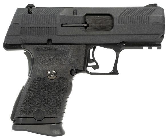 Hi-Point YC9NTB YC9  9mm Luger 10+1 3.93" Black Steel Barrel, Black YC9 Styled/Serrated Slide, Black Polymer Frame w/Picatinny Rail, Black Plastic Grips - 158208