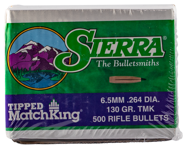 Sierra Tipped Matchking, Sierra 7430c .264 130 Tipped Mk            500