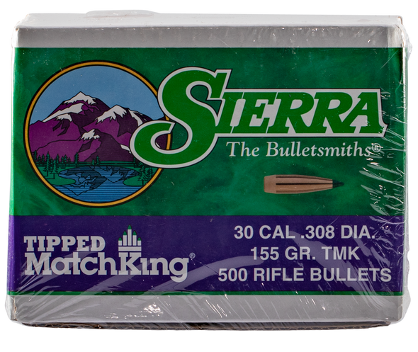 Sierra Tipped Matchking, Sierra 7755c .308 155 Tipped Mk            500