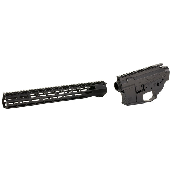 GGP AR15 BILLET RCVR SET W/15" HG BK - GGPGGPSLIGHTRCVRBS