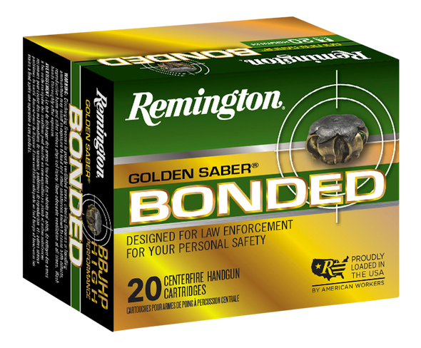 Remington Ammunition Golden Saber Bonded, Rem 29325 Gsb45apab     45a Gs     185 Bjhp  20/25