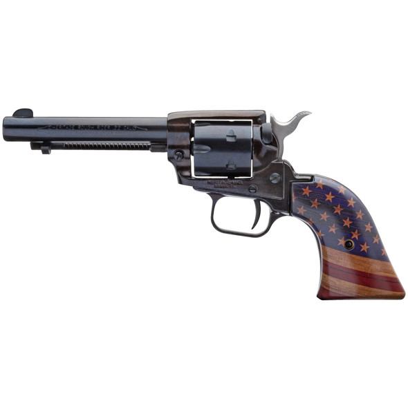 HERITAGE 22LR ONLY 4.75" BL US FLAG - HE22B4GOLDUSA