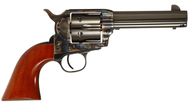 Taylors & Company 556101 1873 Cattleman Drifter 45 Colt (LC) Caliber with 4.75" Blued Finish Barrel, 6rd Capacity Blued Finish Cylinder, Color Case Hardened Finish Steel Frame & Walnut Grip