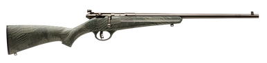 Savage Arms 13617 Rascal  22 LR Caliber with 1rd Capacity, 16.12" Barrel, Matte Blued Metal Finish & Gator Camo Synthetic Stock Right Hand (Youth)