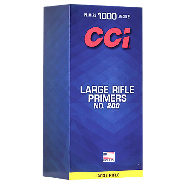 CCI 0011 Standard Rifle No. 200 Large Rifle Multi Caliber/ 1000 Per Box