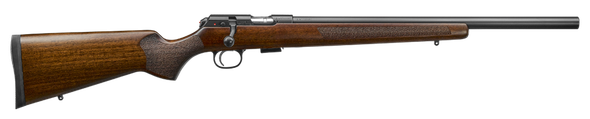 CZ-USA 02342 CZ 457 Varmint Full Size 17 HMR 5+1 20.50" Black Nitride Heavy Barrel Black Nitride Steel Receiver Turkish Walnut Fixed Varmint-Style Stock Right Hand