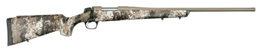 CVA CR6978 Cascade  Full Size 22-250 Rem 4+1, 22" Sniper Gray Cerakote Steel Threaded Barrel, Sniper Gray Cerakote Steel Receiver, Exclusive Realtree Rockslide Fixed w/SoftTouch Stock, Right Hand