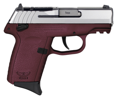 SCCY Industries CPX1TTCRRDRG3 CPX-1 Gen3 RDR 9mm Luger 10+1 3.10" Crimson Red Polymer w/Picatinny Rail Serrated SS Slide Crimson Red Polymer Grip