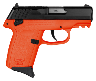 SCCY Industries CPX1CBORRDRG3 CPX-1 Gen3 RDR 9mm Luger 10+1 3.10" Orange Polymer w/Picatinny Rail Serrated Black Nitride SS Slide Orange Polymer Grip
