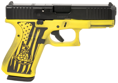 Glock PA195S204MOSGADFL G19 Gen5 MOS Compact 9mm Luger 15+1 4.02" Black GMB Barrel, Black nDLC MOS Cut/Serrated Steel Slide, Gasdon Flag Cerakote Polymer Frame w/Picatinny Rail & Grip, Ambidextrous