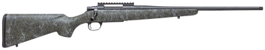 Howa HCSL65CGBG M1500 Super Lite Full Size 6.5 Creedmoor 5+1 20" Blued Threaded Barrel, Blued Picatinny Rail Steel Receiver, Green w/Gray and Black Webbing Fixed Stocky's Synthetic Stock