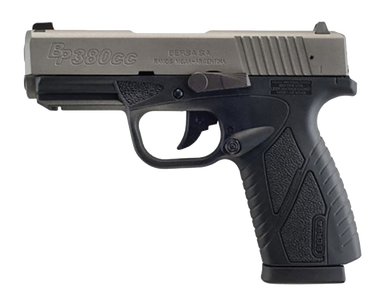 Bersa BP9SPGCC BPCC  Sub-Compact Frame 9mm Luger 8+1, 3.30" Black Steel Barrel, Sliver Serrated Steel Slide, Sniper Gray Polymer Frame w/Picatinny Rail