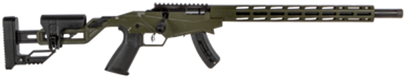 Ruger 8409 Precision Rimfire  22 LR 15+1 18" Threaded 1137 Alloy Steel Barrel, Exclusive OD Green Cerakote Finish, Adjustable Quick-Fit Precision Stock, 30 MOA Picatinny Rail, Optics Ready