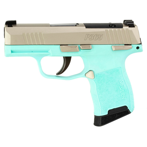 SIG SAUER P365 NKL TURQUUOISE 380ACP 3.1" 10+1 ROBINS EGG BLUE