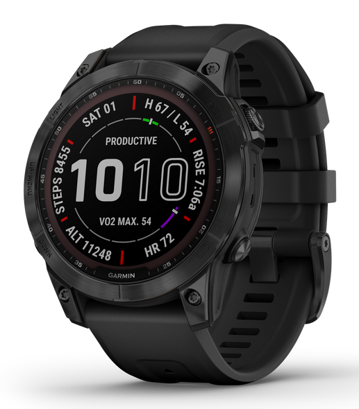 Garmin Fenix 7, Gar 010-02540-34    Fenix 7  Spphre Blk Dlc Ti Blk