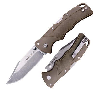 Cold Steel Verdict, Cold Cs-fl-c3cpssfdez Verdict Clip  3" Gfn Bl  Fde