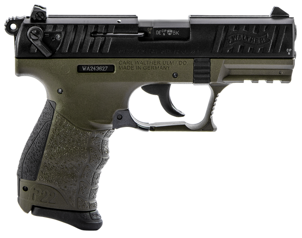 Walther Arms P22q Military 22lr 10+1 3.4"