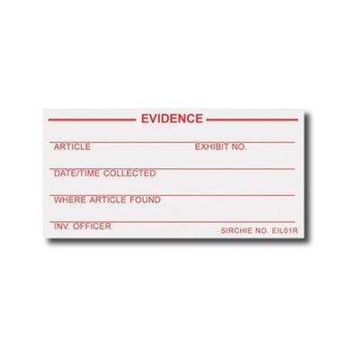 SIRCHSEAL Evidence Identification Labels roll of 100 - A2 Firearms