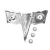 Trim Parts 1963-64 Chevrolet Corvette Front "X-Flag" Emblem W/Fasteners, Each - (5216)