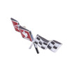 Trim Parts 1977 Chevrolet Corvette Gas Lid "X-Flag" Emblem, Each - (5963)