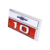 Trim Parts 1966 Chevrolet Truck Front Fender  “10” Emblem W/Fasteners, Pair - (9375)