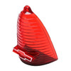 Trim Parts 1955 Chevrolet Full Size Cars Red Tail Light Lens W/ Chrome Bowtie, Pair - (A1019C)