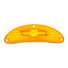 Trim Parts 1955 Chevrolet Full Size Cars Amber Parking Light Lens W/Chrome Bowtie, Pair - (A1026C)