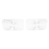 Trim Parts 1956 Chevrolet Full Size Cars Clear Parking Light Lens, Pair - (A1385)