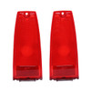 Trim Parts 1966-67 Chevrolet Chevy II/Nova Red Tail Light Lamp Lens, Pair - A3047