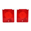 Trim Parts 1966-67 Chevrolet Chevy II/Nova Red Back Up Light Lamp Lens, Pair - A3048-RED