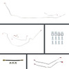 The Right Stuff 67 GTO Conv. Power 4-Wheel Disc Conversion Pre-Bent Stainless Brake Line Kit - (ASP67C4)
