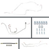 The Right Stuff 68 Camaro Front Disc Conversion Rear Drum Pre-Bent Stainless Brake Line Kit - (FSM68H2)